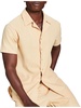 mens linen blend linen button-down shirt