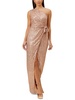 womens sequined long evening dress