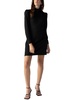 womens mock neck short mini dress