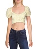 christie womens floral off-the-shoulder top