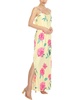 plus womens side slit long maxi dress