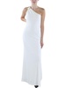 womens crepe embellished evening dress