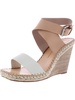 nezza womens leather ankle strap wedge sandals