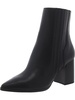 iconic womens leather block heel ankle boots