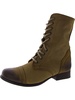 troopa womens leather lace up combat boots