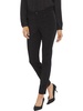 petites womens beaded mid-rise skinny pants