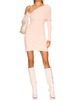 kaia knit mini dress in peach