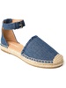 prima womens denim cut-out ankle strap