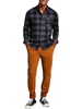 mens plaid long sleeves button-down shirt