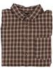 mens micro checked collared button-down shirt