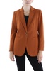 womens collar polyester one-button blazer