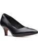 womens leather solid pumps