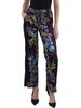 lexi stella womens silk floral print straight leg pants