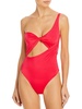 womens shimmer asymmtrical one-piece swimsuit