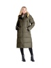 womens fleece lined quilted puffer jacket