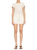 marion high rise short in white