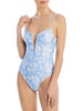 roxanne womens floral print nylon one-piece swimsuit