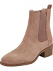 salt womens stretch block heel chelsea boots