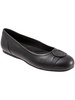 savannah womens patent leather cushioned footbed ballet flats