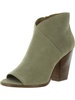 diya womens nubuck peep-toe booties