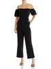 womens square neck puff sleeve jumpsuit