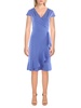 petites womens semi-formal knee-length fit & flare dress