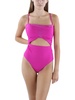 womens cut-out ribbed one-piece swimsuit