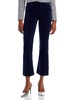 womens high rise velvet cropped jeans