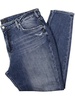 plus womens mid-rise distressed skinny jeans