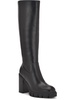 kani womens faux leather tall over-the-knee boots