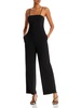 elisabetta womens wide leg open back jumpsuit