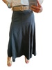 belted maxi skirt in navy