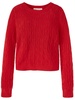 womens pointelle knit pullover sweater