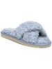 jeane womens faux fur padded insole scuff slippers