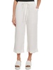 womens linen pull on straight leg pants