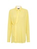 women's relaxed gauze cotton shirt in zest