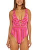 womens cut-out removable padding one-piece swimsuit