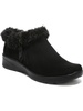 genuine womens faux shearling padded insole booties