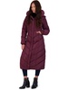 womens fleece lined quilted maxi coat