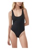 womens solid cheeky one-piece swimsuit