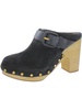 dacey womens suede slip on clogs