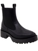 marie womens faux leather pull-on chelsea boots