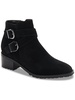 sela womens suede zipper booties