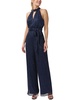 womens metallic halter jumpsuit