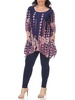 plus womens polyester tunic pullover top