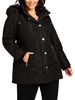 plus wave womens quilted cold weather puffer jacket