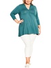 plus    womens viscose tunic pullover top