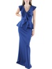 womens full length ruffled maxi dress