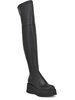 get on 3 womens faux leather pull on over-the-knee boots