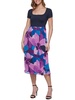 womens floral print nylon midi dress